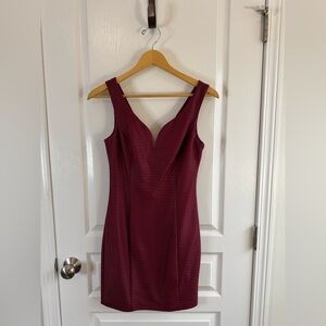 Guess Burgundy Midi Dress